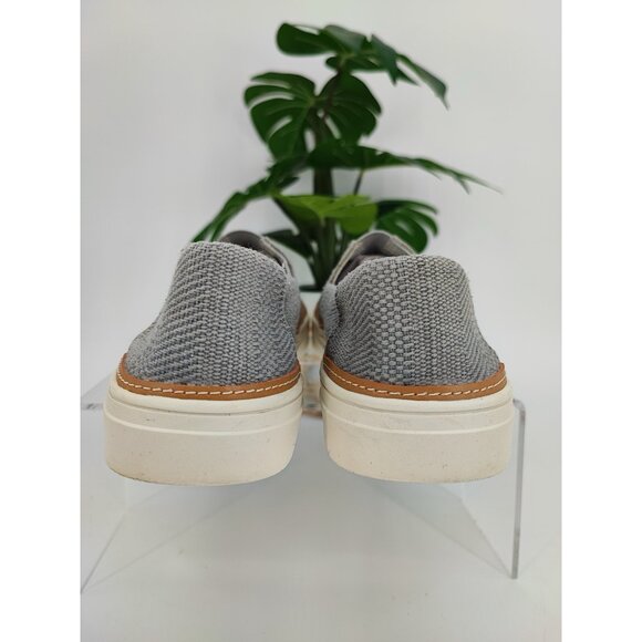 Toms Women's Parker Slip On Gray Canvas Casual Sneakers Size 8.5 US - Picture 3 of 9